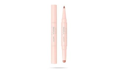 Pupa Matita Labbra Vamp! Creamy Duo (003 Warm Nude) Matita Labbra Contouring & Rossetto Brillante per Labbra più piene e carnose - Disponibile in 12 Varianti Colore