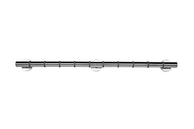 Croydex AP530841 Grab-n-Grip Contemporary Design Heavy Duty Steel Core Soft Ribbed Grip Straight Grab Bar, 890mm, Chrome