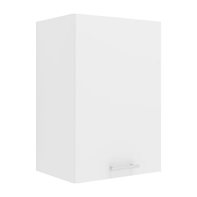 VCM Armoire Suspendue 1 Porte en Bois Blanc Taille Unique