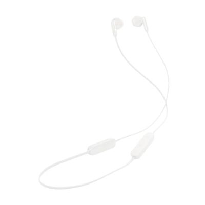 JBL Tune 235BT - Auriculares inalámbricos Bluetooth con micrófono de 3 Botones, Mando a Distancia y Cable Plano, Color Blanco