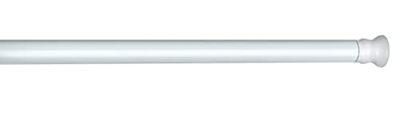 WENKO Barre de Douche télescopique Extra épaisse Blanche 110-185 cm - Ø 2,8 cm, Aluminium, 2.8 x 2.8 cm, Blanc
