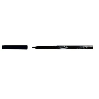 Glam'Up Paris Indragbar ögonpenna – eyeliner – långvarig – krämig textur – intensiv färg – hög precision – lätt att applicera – nr 1 – svart