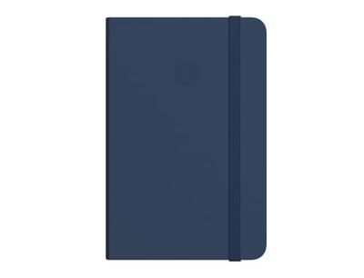 Antartik Notitieboek met elastiek, vaste omslag, A4 vellen, stippen, marineblauw, 100 vellen, 80 g, FSC