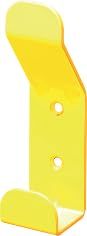 DEVISMES PAA10012 - Perchero doble gancho (acero lacado, color amarillo ral1003-F10555JAU