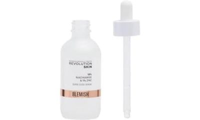 Revolution Skincare - Sérum Blemish & Pore Refining à la Niacinamide 10% + Zinc, Réduit les Imperfections, Apaise & Calme la Peau, Grand Format de 60ml