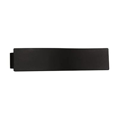 GARDINIA Pince à Fronces Indira avec Fermeture Magnétique, Pince à fronces pour Rideaux ou Tissus, 13 x 3 cm, Métal, Noir