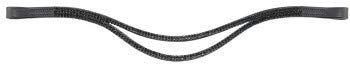 HKM 102104-60 Full hoofdband met spitse as, zwart
