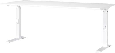 Germania Escritorio 7912-84, Blanco, Altura Media Regulable, 180 x 91 x 80 cm (Ancho x Alto x Profundidad)