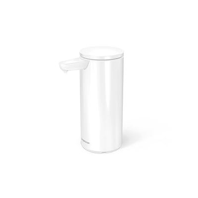 simplehuman Bomba de Sensor, aleación de Acero, Blanca, 266 ml Recargable (Modelo 2024)