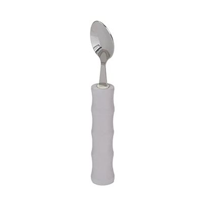 Homecraft Standard Foam Cutlery, Arthritis Aids, For Weak Grip, Easy Grip Eating Utensils for Elderly or Disabled, Teaspoon, Ivory, 1 count
