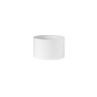 Zarivy Paralume cilindrico E27 bianco da 22x22x15 cm in tessuto popeline, ideale per lampade e decorazione di interni.