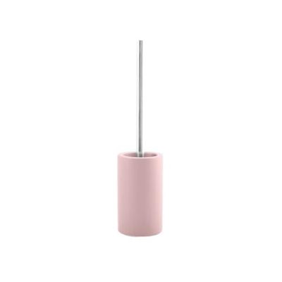 Spirella Tube Brosse WC en Porcelaine Rose Mat