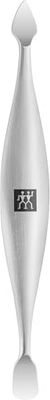 ZWILLING Pousse cuticules (Nettoyeur d'ongles, double instrument, convient aux ongles naturels et artificiels), Premium, argent, 90 mm