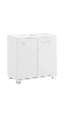 Schildmeyer Lumo Armario para Lavabo 135296, Blanco, 62,4x59,8x32,6 cm