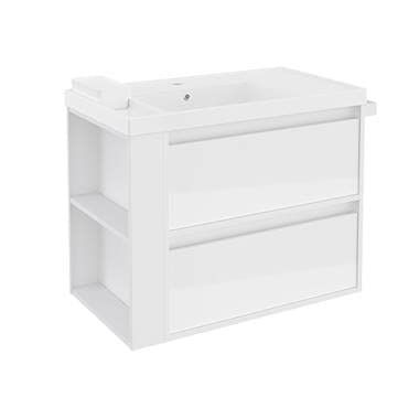 Bath+ - Mueble 2 cajones con lavabo de resina bsmart