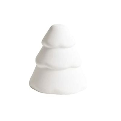 Cooee Design Snowy 10 cm wit, keramiek, kerstboom, dennenhout, kerstdecoratie