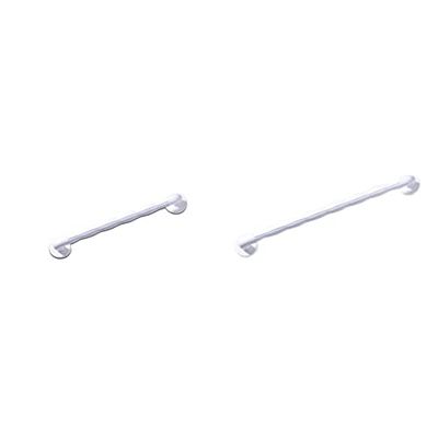 NRS Healthcare Natural Grip Grab Rail - 45 cm (18 inch) Length - White & Natural Grip Grab Rail - 60 cm (24 inch) Length, White