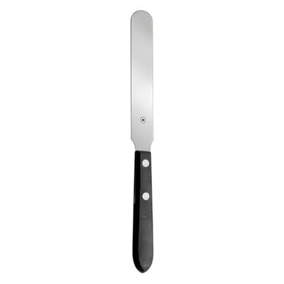 Hammacher Spatola in acciaio inox 18/8 con manico in legno, lunghezza lama 130 mm, lunghezza 230 mm
