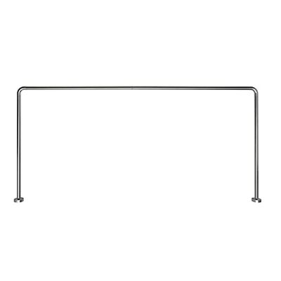 Gedy cromata Telaio Tenda angolare, Misure: 80X170X80 CM, Lunghezze Tubi Sono rifilabili, Adatto a Tende Larghe dai 180cm ai 240cm, Asta Doccia in Acciaio, Design R&S, 2 Anni di Garanzia, Unica