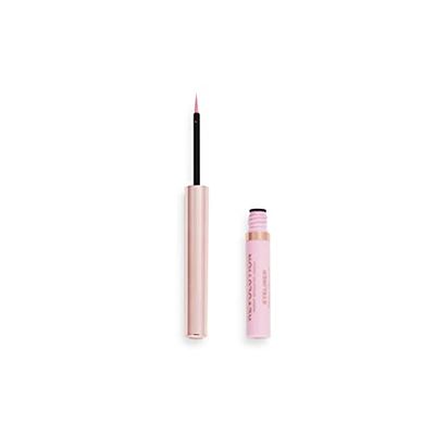 Makeup Revolution, Neon Heat, Coloured Liquid Eyeliner, Baby Pink, 2.4ml