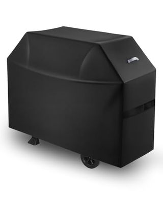 VEVOR Housse de barbecue 1524 mm, bâche de protection barbecue extérieur, imperméable, résistante aux intempéries polyester 600D robuste facile à mettre et enlever, avec sangles auto-agrippantes, noir