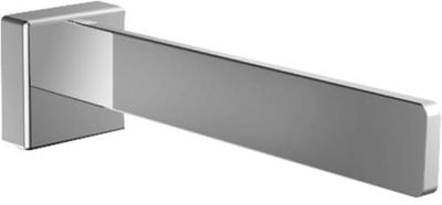 EMCO Cue - Portarotolo per carta igienica, pratico porta carta igienica per incollaggio o viti, accessorio da bagno in metallo cromato