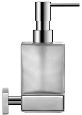 Duravit 0099541000 tvåldispenser för väggmontering, matt glas, krom