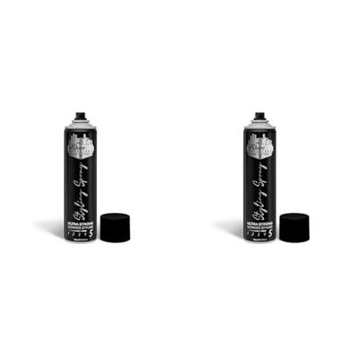 The Shave Factory Ultra Strong Styling Spray 400 ml - 13.53 fl oz. (Pack of 2)
