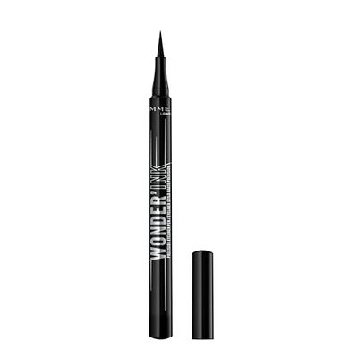 Rimmel London Wonder'Ink Liner Eyeliner Liquido, preto 001, 1 ml (0,03 FL OZ)