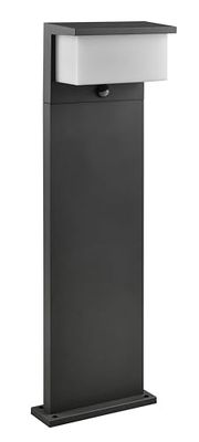 Trio Leuchten LED Éclairage d’extérieur Nestos 440969142, aluminium moulé sous pression anthracite, abat-jour en plastique blanc, LED 13 Watt incluse, détecteur de mouvement