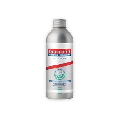 tau-marin Colluttorio, con prebiotici e para-probiotici che supportano l’equilibrio del microbiota della bocca, mantiene fresca, idratata e protetta la mucosa orale, Gusto Menta Delicata, 300ml