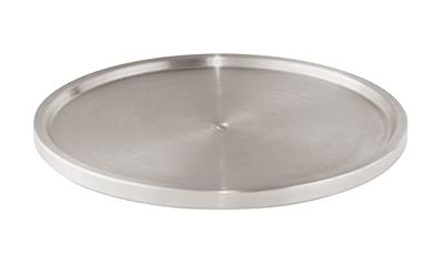 WENKO Suporte giratório aço inoxidável, bandeja giratória, aço inoxidável, 26,5 x 1,5 x 26,5 cm, prata mate