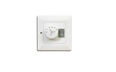 Pepeo Interruptor de parede para ventilador de teto com luz, montagem embutida, adequado para todos os fabricantes