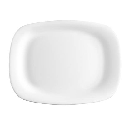 Bormioli Rocco Assiette 34 x 24 cm Parme Blanc, Verre