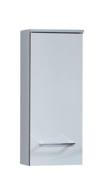 Ambientehome 54012 Argun wisząca szafka / 20,5 x 30 x 74,7 cm/biała błyszcząca/kolor aluminium
