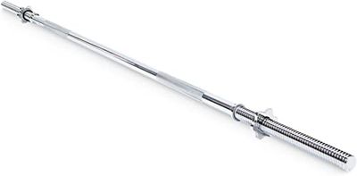Lange halterstang voor krachttraining, verchroomd, 150, 180 of 215 cm, diameter 25 mm, schroefsluiting (150 cm)
