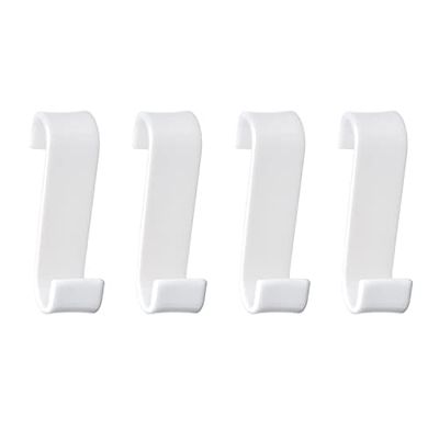 Gedy | Merlino Lot de 4 cintres, finition blanche, série fabriquée en résines thermoplastiques