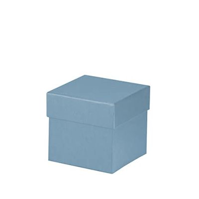 Rössler Boxline 13421453151 Square Cardboard Box 105 x 105 x 105 mm Denim Pack of 1