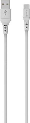 CABLE TYPE C AVEC ATTACHE 1,2M BLANC