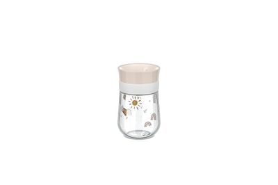 Mepal 360° Trainer Cup Mio, Leakproof, 360° Rim for Drinking from Any Side, Seals Automatically When Your Child Stops Drinking, 300 ml, Sunshine & Rainbow