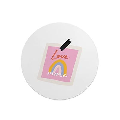 Questo Casa, Round Digital Printed Mouse Pad, Non-Slip Base, for Office and Home, Diameter:22cm