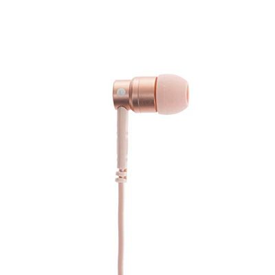 aiino Jazz - oortelefoon, stereo metalen hoofdtelefoon met microfoon en multifunctionele knop. Compatibel met alle smartphones, mediaspelers en tablets - roze