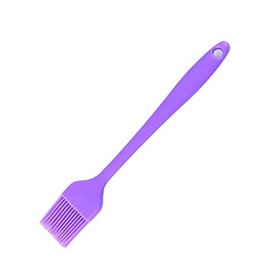 Brosse en silicone tout compris, brosse à crème, brosse à barbecue, brosse à huile, brosse domestique d'extérieur (violet)