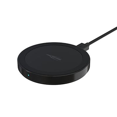 ANSMANN WiLine 5 Wireless Charger compatibile con iPhone 13 12 Mini 12 Pro Max SE2020 Air Pods Samsung Galaxy S21 S21+ S21 Ultra Huawei P40 Pro P30 Pro AirPods e altri ricevitori Qi