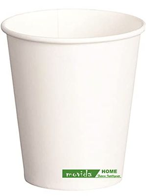 sicignano Movia - Vaso de papel de 180 ml, 50 unidades, 64236