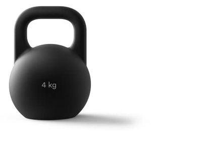 STRYVE Kettlebell | 4 kg, Unisex-Adult, all Black