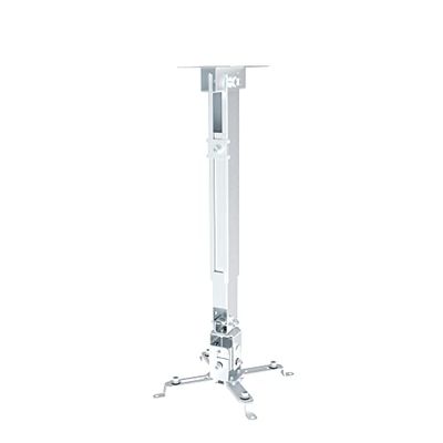 conecto, Plafondhouder/wandhouder voor projector, kantelbaar (+/-15), plafondafstand tot 65 cm, draagvermogen: 20,0 kg, wit, SA-CC50281-V2, plafondafstand: 65 cm