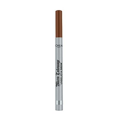 L'Oréal Paris Unbelieva Brow Micro Tatouage 105 brunett, torkbeständig filtpenna med trekantig spets, upp till 24H stöd, mikro-effekt