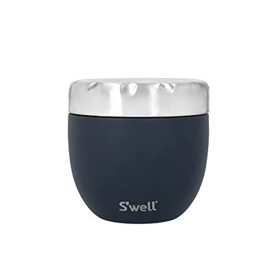 S'well Eats™ 2-in-1 Food Bowl with Screw-Top Lid, 636ml, Azurite, Triple-Insulated and Leak-Proof Food Flask for On-the-Go Eating up to 11h Cold/7h Hot