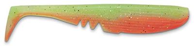 Iron Claw MOBY SOFTBAITS Racker Shad, 10,5 cm, 14 färger, med krok, UV-reaktivt material, 100% giftfritt, tillverkat i Tyskland (TG - Turtle Green, 10,5 cm)